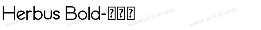 Herbus Bold字体转换